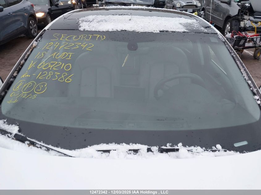 2018 Audi A3 2.0T Komfort VIN: WAUAUGFF3J1007210 Lot: 12472342