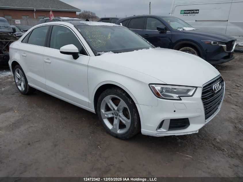 2018 Audi A3 2.0T Komfort VIN: WAUAUGFF3J1007210 Lot: 12472342
