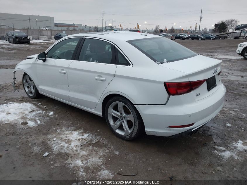 2018 Audi A3 2.0T Komfort VIN: WAUAUGFF3J1007210 Lot: 12472342