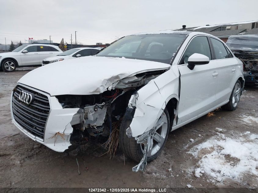 2018 Audi A3 2.0T Komfort VIN: WAUAUGFF3J1007210 Lot: 12472342