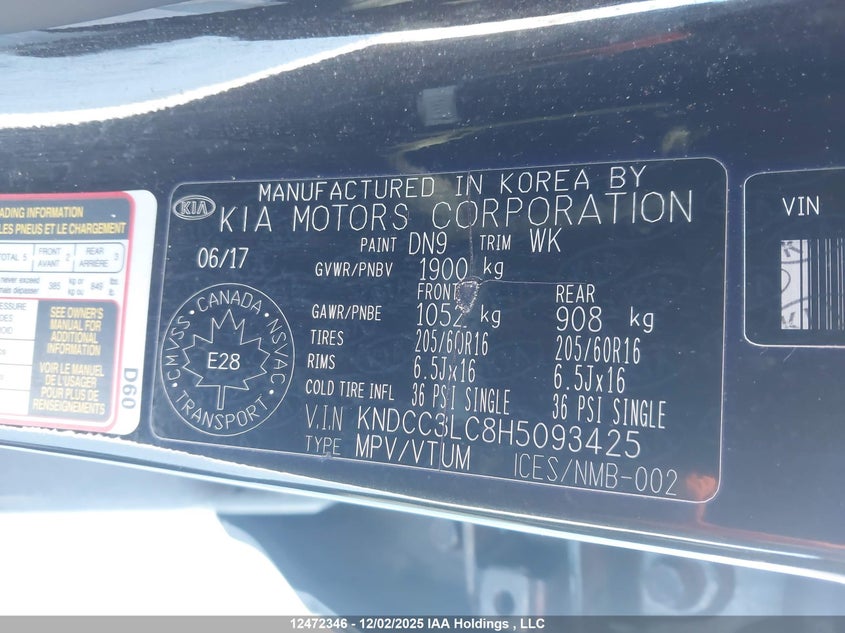 KNDCC3LC8H5093425 2017 KIA NIRO photo no. 9