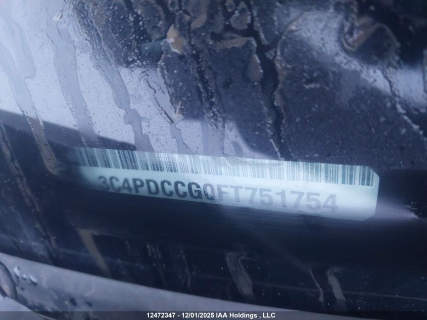 2015 Dodge Journey Sxt/Limited VIN: 3C4PDCCG0FT751754 Lot: 12472347