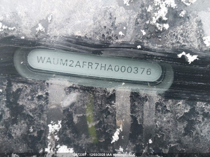 2017 Audi A5 2.0T Progressiv VIN: WAUM2AFR7HA000376 Lot: 12472357