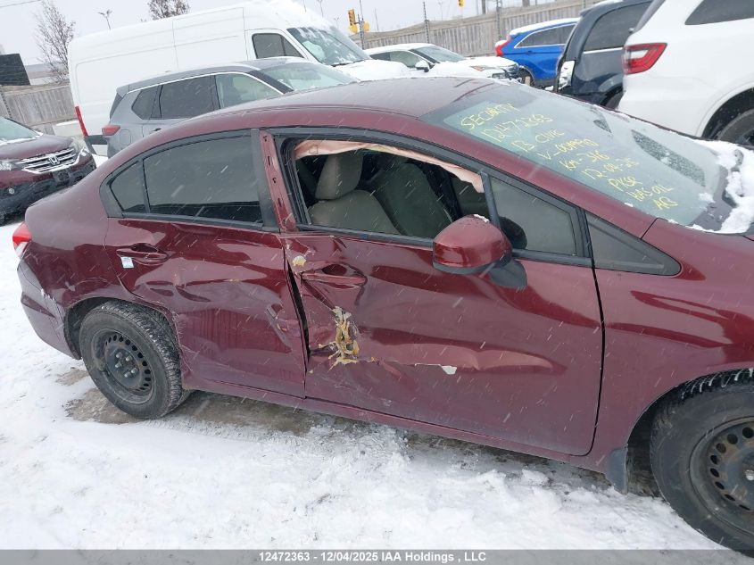 2013 Honda Civic Lx VIN: 2HGFB2F44DH001990 Lot: 12472363