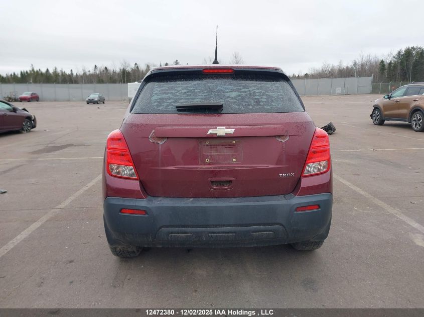 2014 Chevrolet Trax Ls VIN: 3GNCJKEB5EL225595 Lot: 12472380