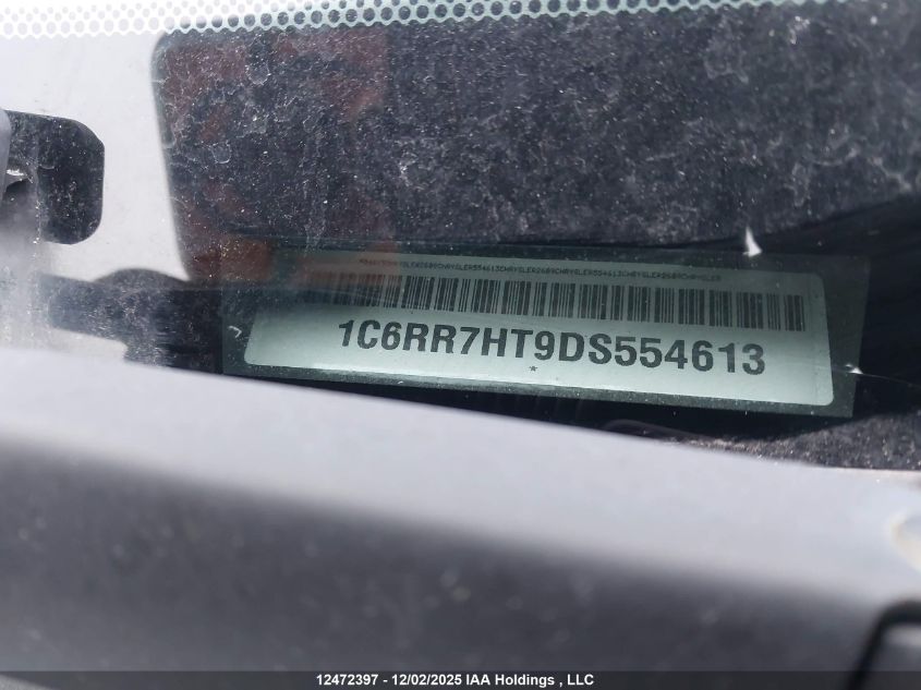 2013 Ram 1500 Sport VIN: 1C6RR7HT9DS554613 Lot: 12472397