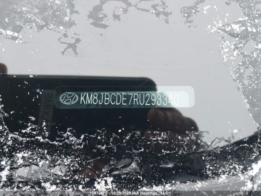 2024 Hyundai Tucson Sel VIN: KM8JBCDE7RU293340 Lot: 12472470
