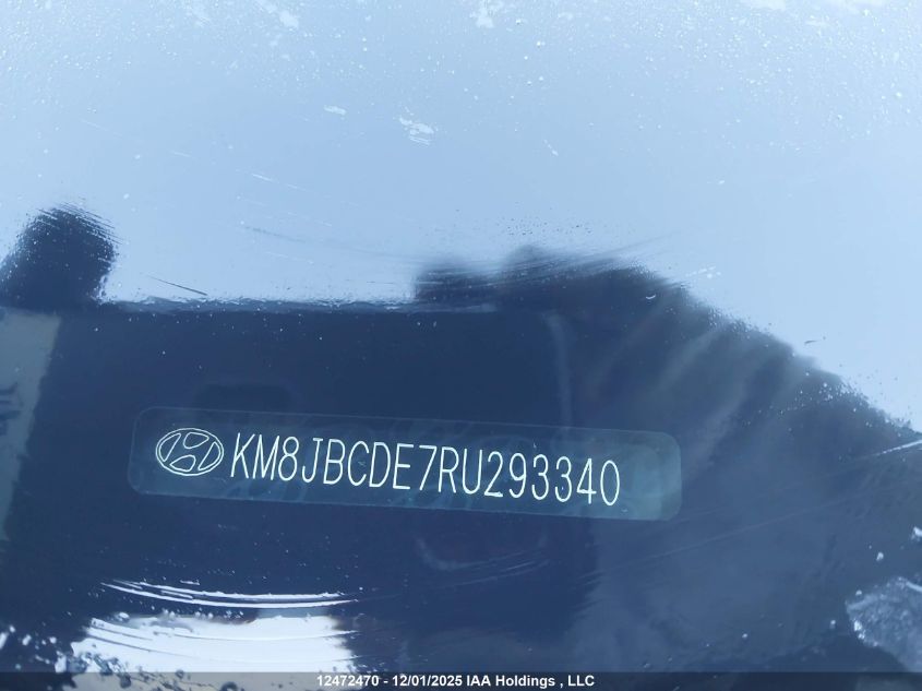 2024 Hyundai Tucson Sel VIN: KM8JBCDE7RU293340 Lot: 12472470