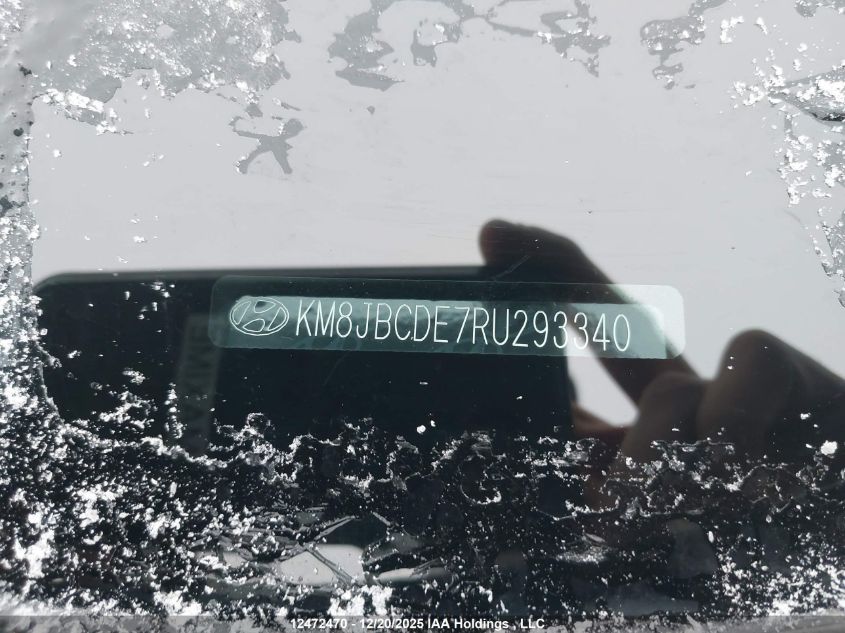 2024 Hyundai Tucson Sel VIN: KM8JBCDE7RU293340 Lot: 12472470