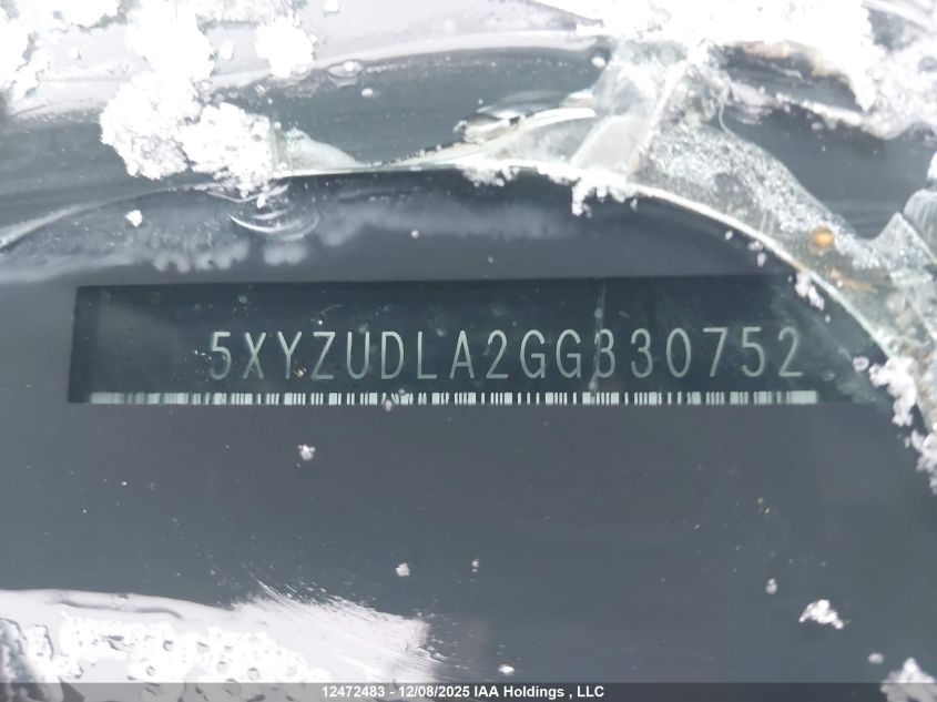 2016 Hyundai Santa Fe Sport 2.0T Premium VIN: 5XYZUDLA2GG330752 Lot: 12472483