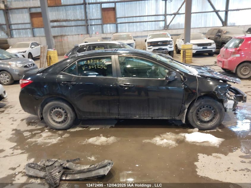 2017 Toyota Corolla Le VIN: 2T1BURHE6HC861296 Lot: 12472495