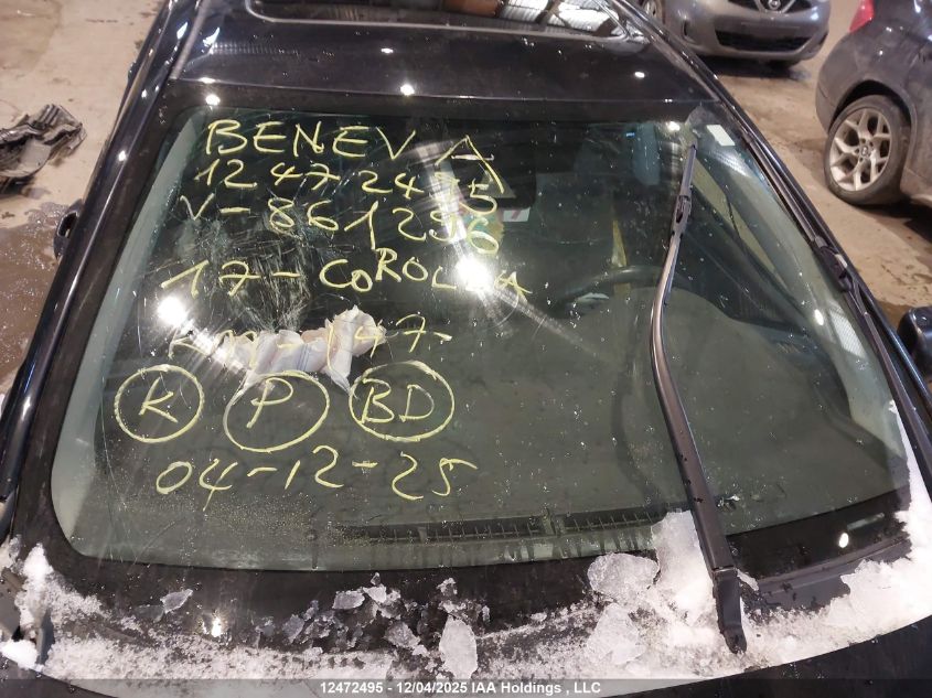 2017 Toyota Corolla Le VIN: 2T1BURHE6HC861296 Lot: 12472495