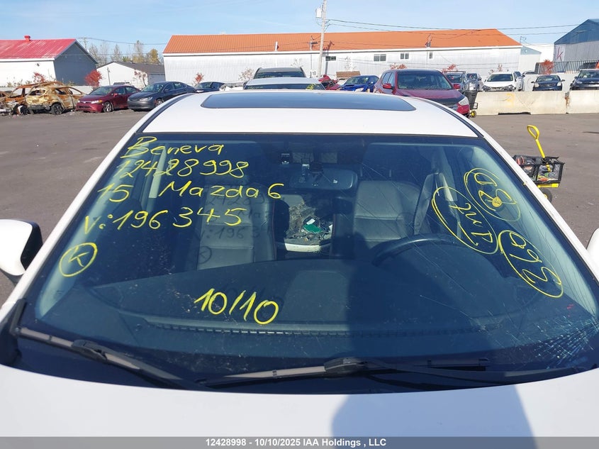 2015 Mazda Mazda6 Gt VIN: JM1GJ1W53F1196345 Lot: 12428998X