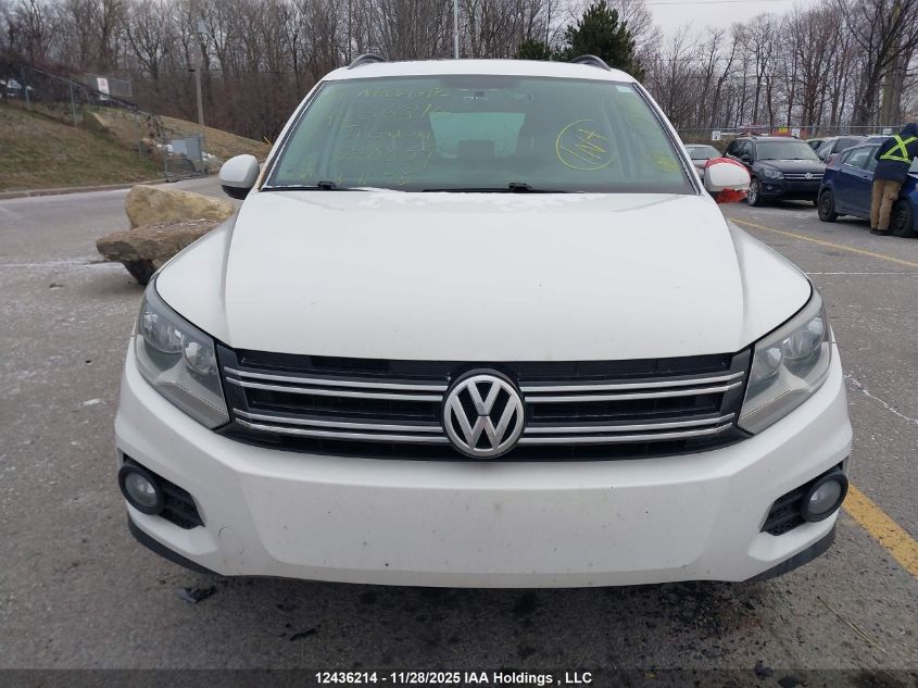 2013 Volkswagen Tiguan 2.0 Tsi Comfortline/2.0 Tsi Highline/2.0 Tsi Trendline VIN: WVGJV7AX6DW528859 Lot: 12436214X