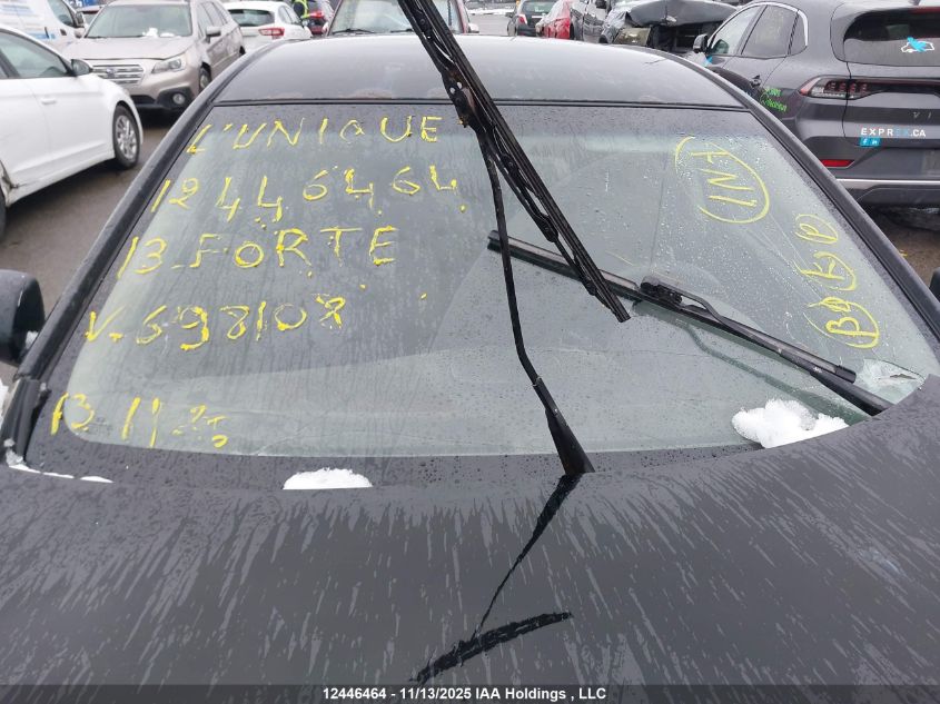 2013 Kia Forte 2.0L Ex VIN: KNAFU5A29D5698108 Lot: 12446464X