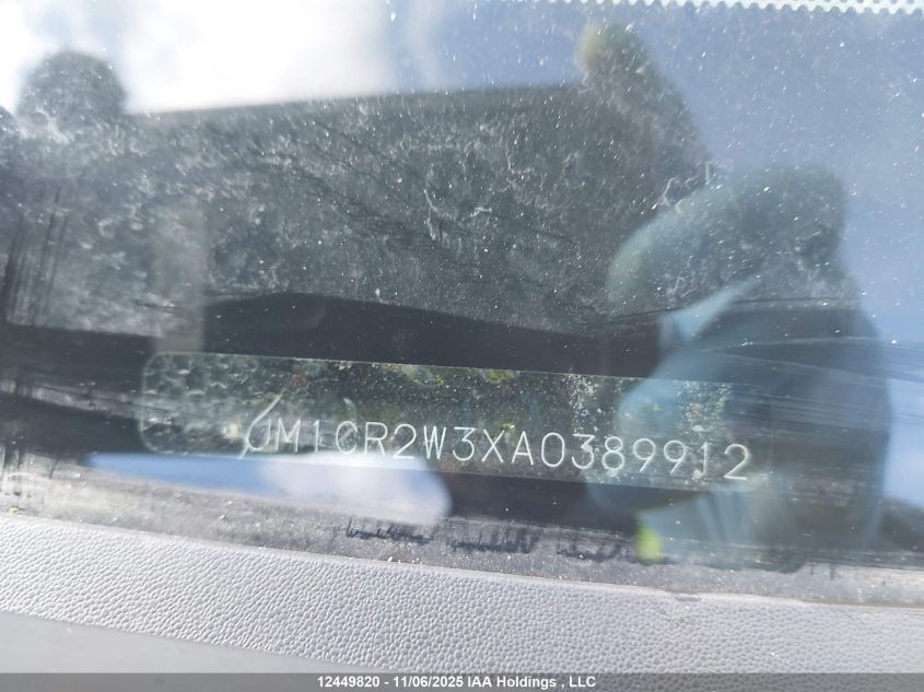 2010 Mazda Mazda5 Gs/Gt VIN: JM1CR2W3XA0389912 Lot: 12449820X