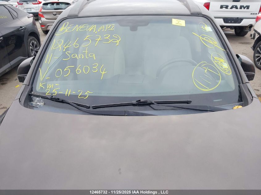 2011 Hyundai Santa Fe Gl VIN: 5XYZG3AB7BG056034 Lot: 12465732X