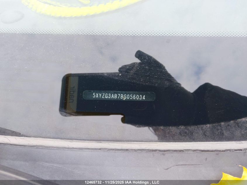 2011 Hyundai Santa Fe Gl VIN: 5XYZG3AB7BG056034 Lot: 12465732X