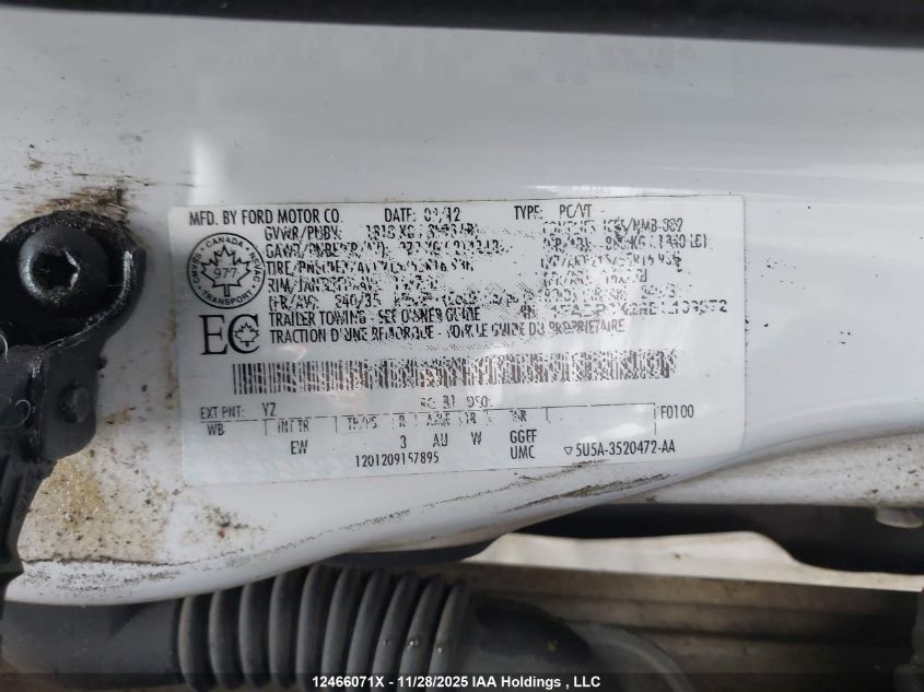 2013 Ford Focus Se VIN: 1FADP3K29DL139972 Lot: 12466071X