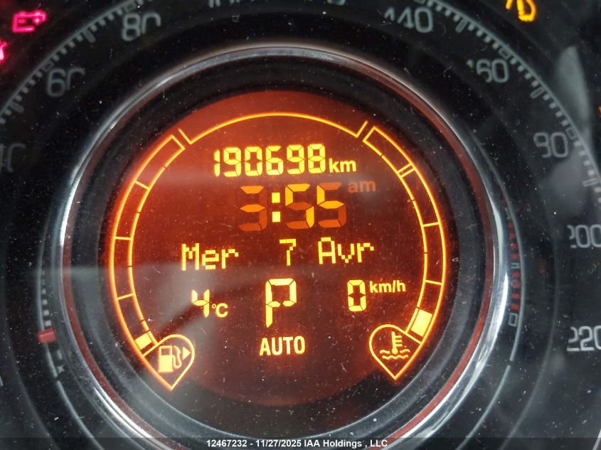 2012 Fiat 500 Sport VIN: 3C3CFFBR5CT114520 Lot: 12467232X