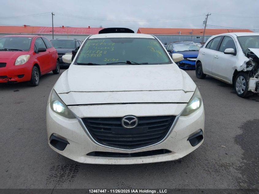 2014 Mazda Mazda3 Gx-Sky VIN: JM1BM1U7XE1178221 Lot: 12467447X