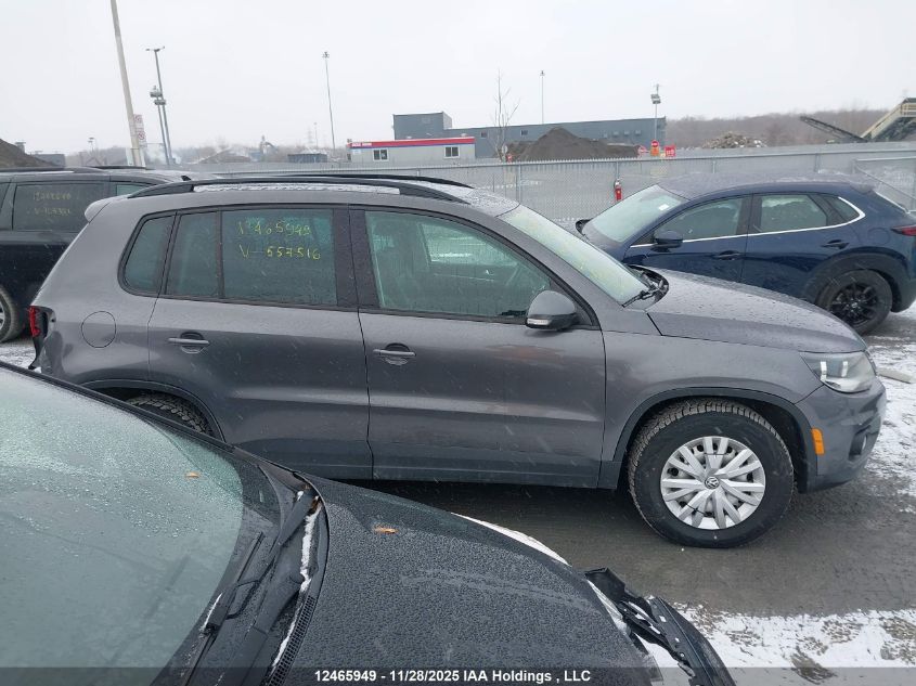 2015 Volkswagen Tiguan Comfortline/Highline/Special Edition/Trendline VIN: WVGJV7AX7FW557516 Lot: 12465949X