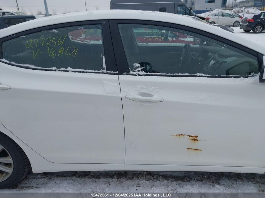 2014 Hyundai Elantra Gls VIN: 5NPDH4AE7EH468121 Lot: 12472561