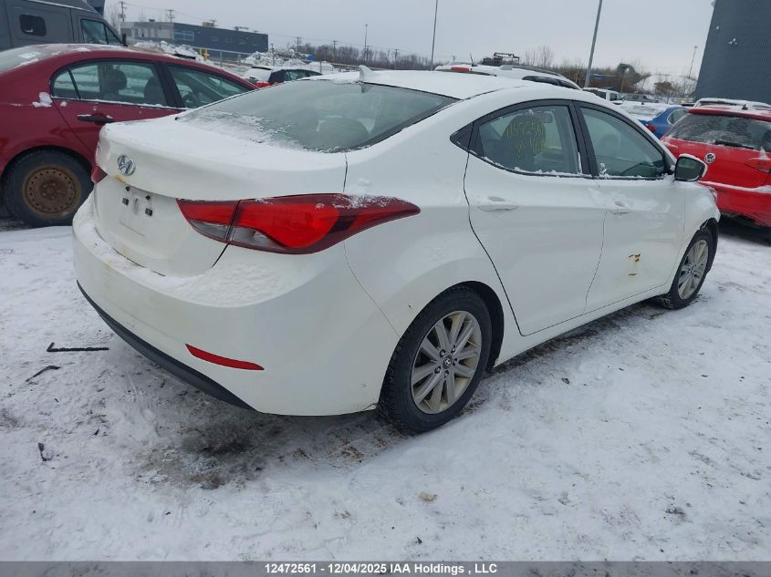 2014 Hyundai Elantra Gls VIN: 5NPDH4AE7EH468121 Lot: 12472561