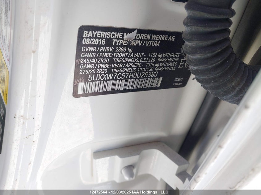 5UXXW7C57H0U25383 2017 BMW X4 photo no. 9