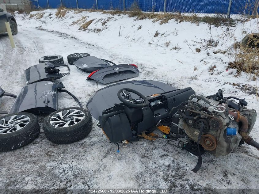 2019 Honda Civic Parts Only VIN: 2HGFC2F8XKH025532 Lot: 12472568