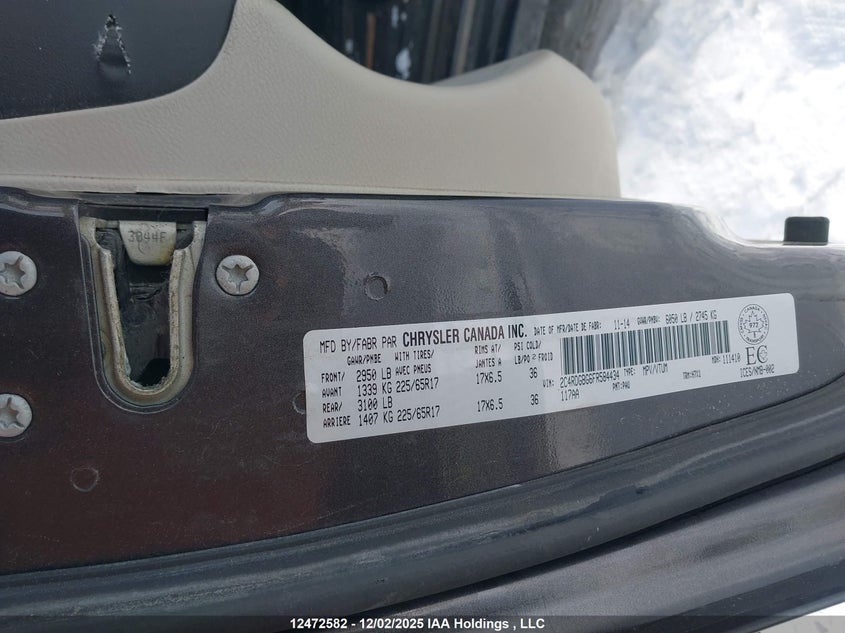 2C4RDGBG6FR584434 2015 DODGE CARAVAN photo no. 18