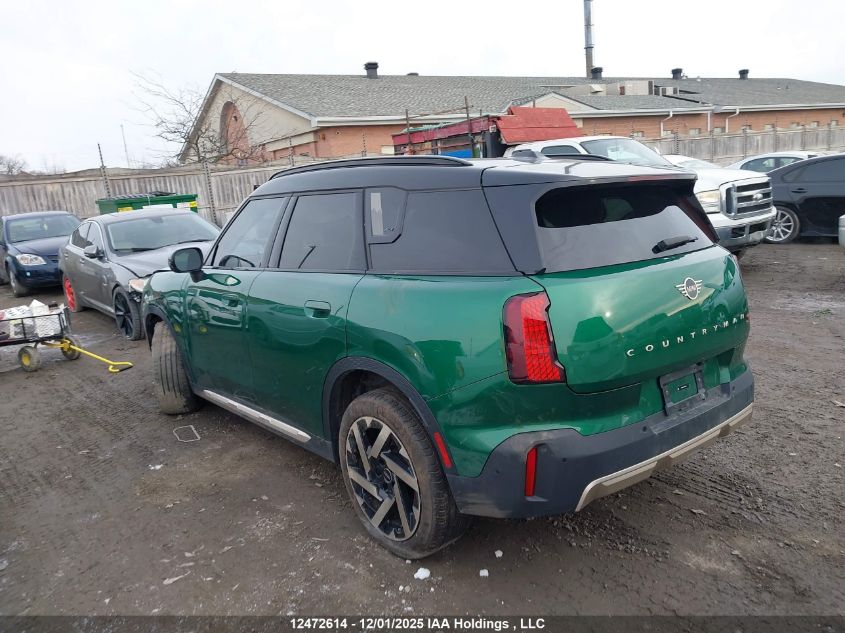 2025 Mini Countryman Cooper S VIN: WMZ23GA03S7P36531 Lot: 12472614
