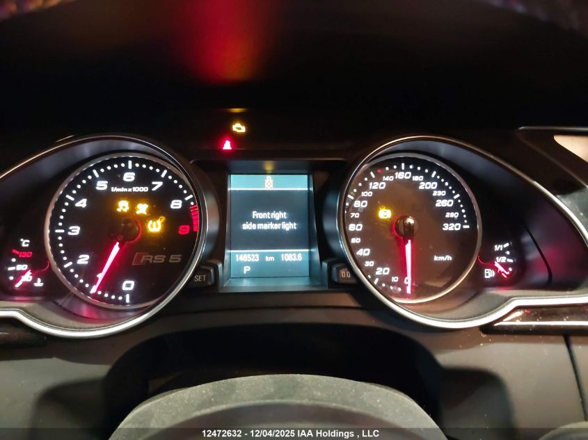 2013 Audi Rs5 VIN: WUAC6BFR7DA901995 Lot: 12472632