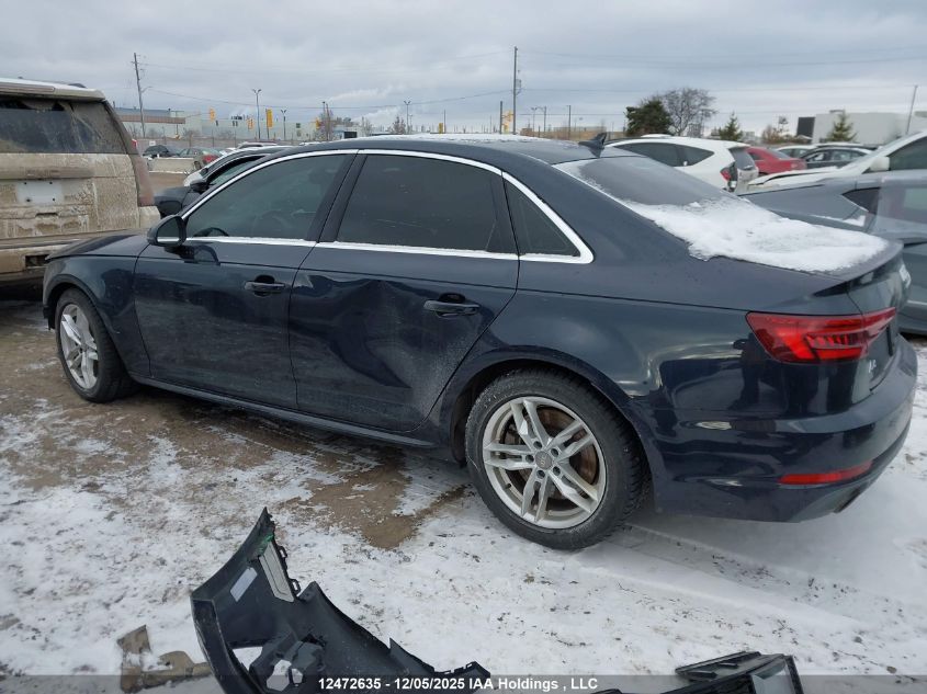 2018 Audi A4 2.0T Progressiv VIN: WAUENAF42JN011980 Lot: 12472635