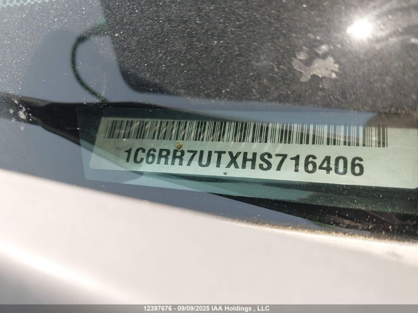 2017 Ram 1500 Sport VIN: 1C6RR7UTXHS716406 Lot: 12397676X