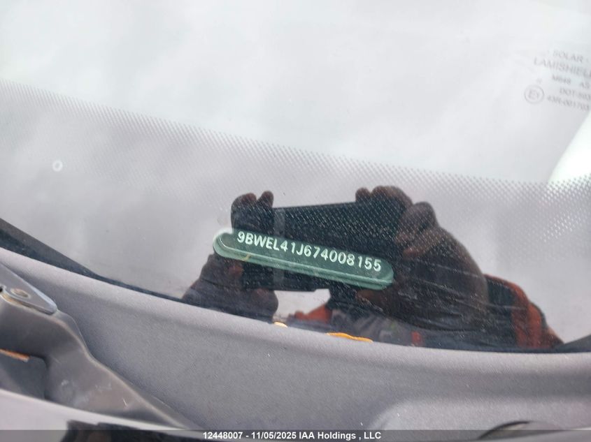 2007 Volkswagen City Golf 2.0 VIN: 9BWEL41J674008155 Lot: 12448007X