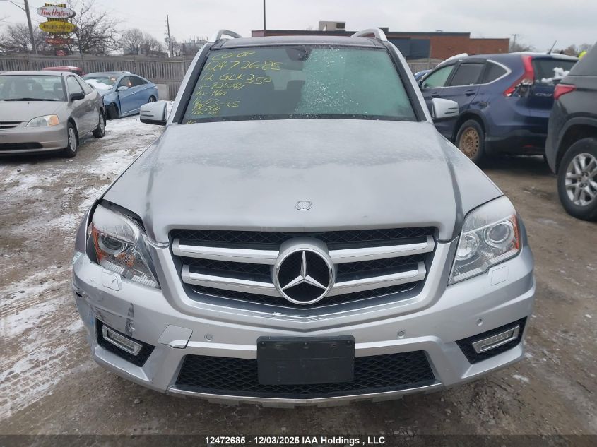 2012 Mercedes-Benz Glk 350 4Matic VIN: WDCGG8HB7CF825141 Lot: 12472685
