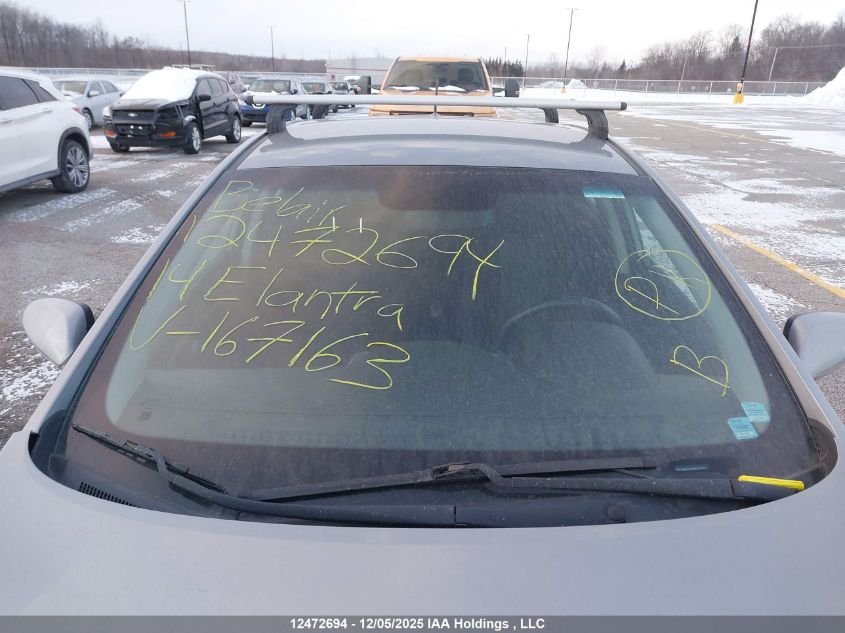 2014 Hyundai Elantra VIN: KMHD25LH8EU167163 Lot: 12472694