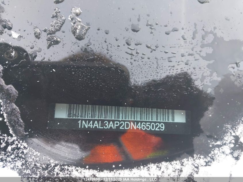 2013 Nissan Altima 2.5/S/Sv/Sl VIN: 1N4AL3AP2DN465029 Lot: 12472698