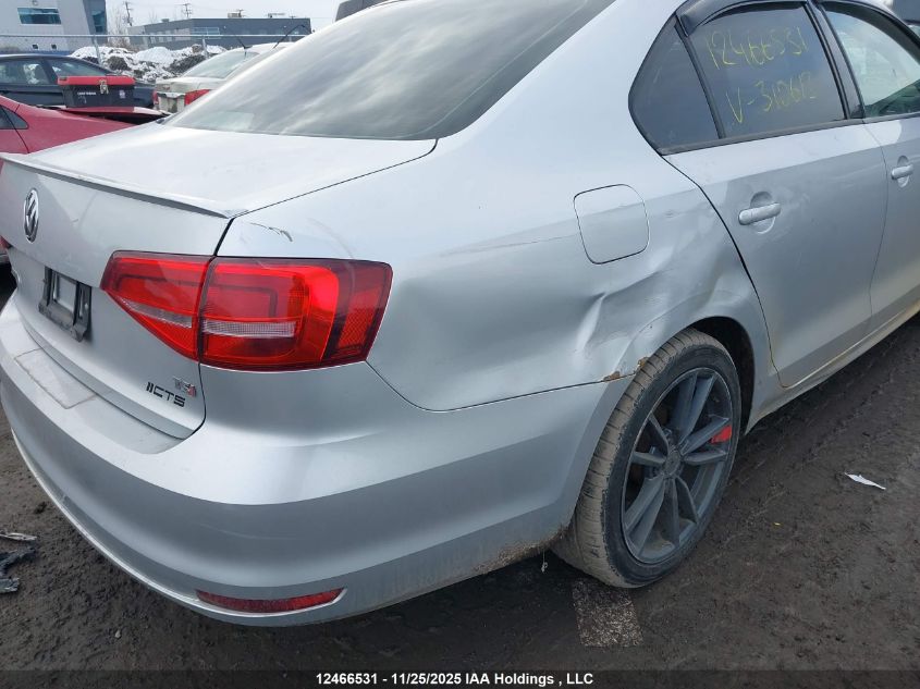 2015 Volkswagen Jetta 1.8 Tsi Comfortline VIN: 3VWD07AJ8FM310613 Lot: 12466531X