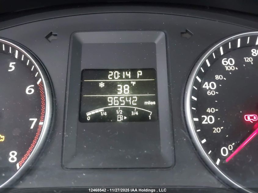 2012 Volkswagen Jetta 2.5L Se VIN: 3VWDP7AJ7CM310934 Lot: 12468542X