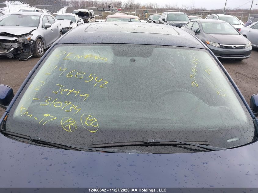 2012 Volkswagen Jetta 2.5L Se VIN: 3VWDP7AJ7CM310934 Lot: 12468542X