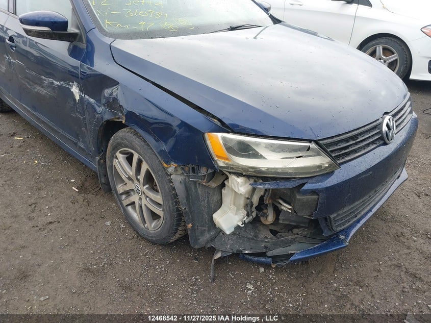 2012 Volkswagen Jetta 2.5L Se VIN: 3VWDP7AJ7CM310934 Lot: 12468542X