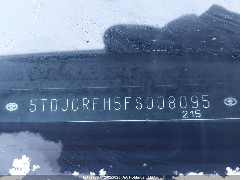 5TDJCRFH5FS008095 2015 TOYOTA HIGHLANDER photo no. 20
