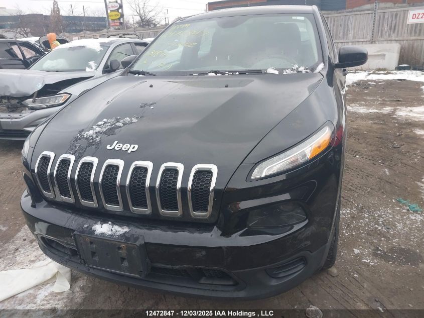 2016 Jeep Cherokee Sport VIN: 1C4PJMAB6GW318957 Lot: 12472847