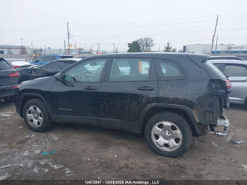 2016 Jeep Cherokee Sport VIN: 1C4PJMAB6GW318957 Lot: 12472847