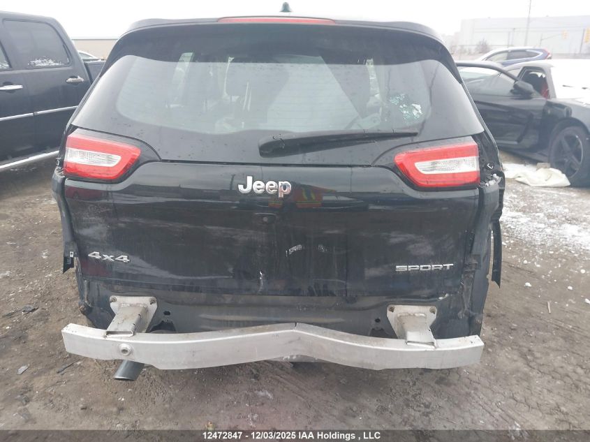 2016 Jeep Cherokee Sport VIN: 1C4PJMAB6GW318957 Lot: 12472847