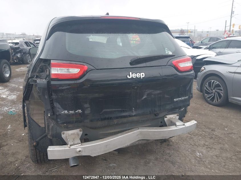 2016 Jeep Cherokee Sport VIN: 1C4PJMAB6GW318957 Lot: 12472847