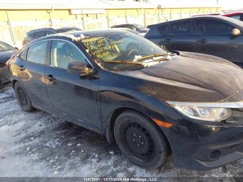 2018 Honda Civic Ex VIN: 2HGFC2F85JH037523 Lot: 12472851