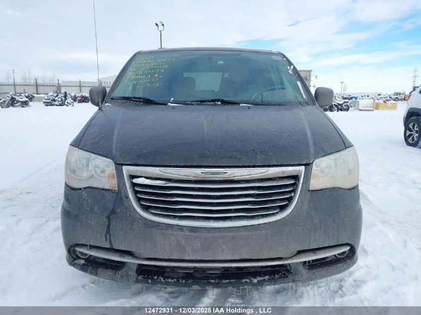 2016 Chrysler Town & Country Touring L VIN: 2C4RC1CG2GR279674 Lot: 12472931